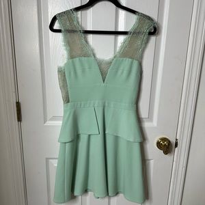 Mint green lace dress